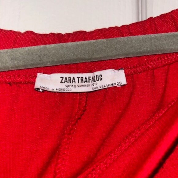 Red Off the Shoulder Dress - Picture 3 of 4